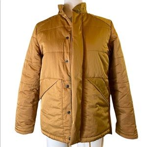 NSF Gold Winter Coat, sleek jacket design NWOT